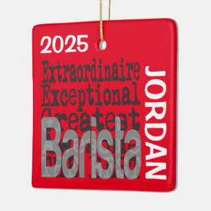 Barista Extraordinaire INDIVIDUELL Keramikornament