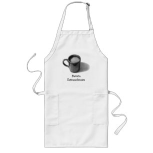 BARISTA EXTRAORDINAIRE: KAFFEE-TASSE: LANGE SCHÜRZE