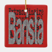 Barista Extraordinaire Keramikornament (Rückseite)