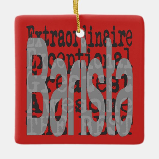 Barista Extraordinaire Keramikornament (Vorderseite)