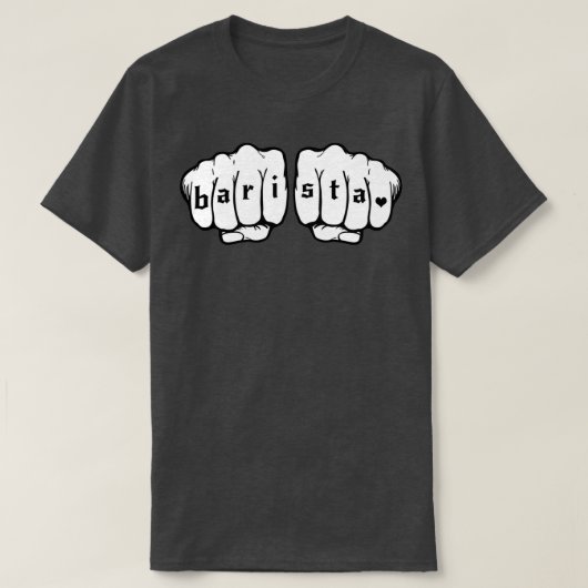 Barista-Fäuste 11 T-Shirt (Design vorne)