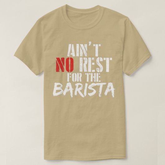 Barista gibt ihr Jobgeschenke T-Shirt (Design vorne)