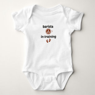 Barista in Training, Morning Baby barista Strampler
