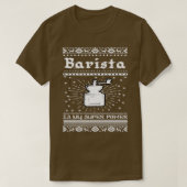 Barista ist mein Super-Power-Kaffee Barista T-Shirt (Design vorne)