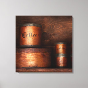 Barista - Kaffee - Kaffee und Gewürz Leinwanddruck