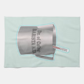 Barista Kaffee macht lustigen Arzt Geschirrtuch (Horizontal)