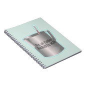 Barista Kaffee macht lustigen Arzt Notizblock (Rechte Seite)