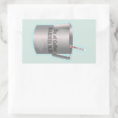 Barista Kaffee macht lustigen Arzt Rechteckiger Aufkleber (Tasche)