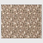 Barista-Kaffee-Motive Geschenkpapier (Flach)