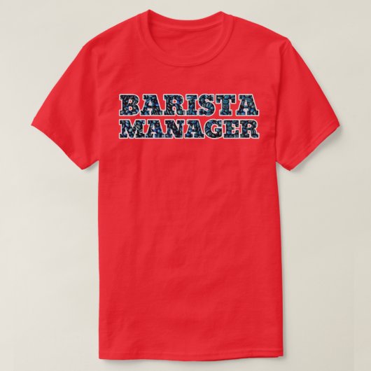 Barista manager T-Shirt (Design vorne)