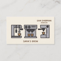Barista moderne minimalistische Kaffeehaus-Café