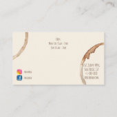 barista modernes visitenkarte (Rückseite)