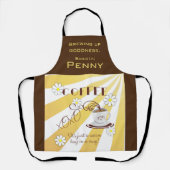 Barista Schürze | Kaffee, in einer Tasse umarmen (Vorderseite)