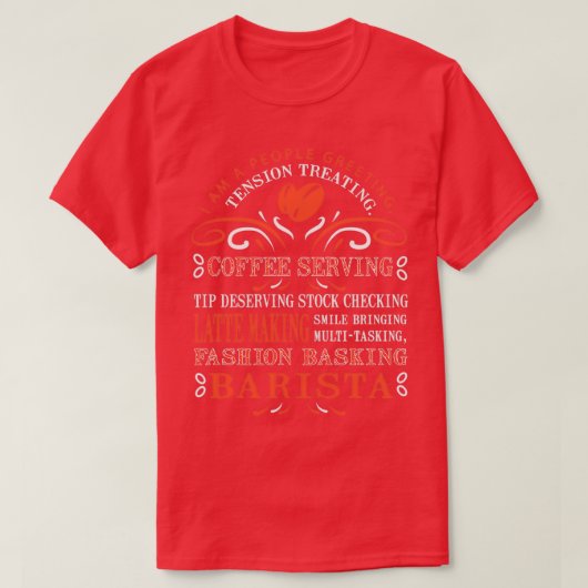 Barista T Shirt Classic TShirt (Design vorne)