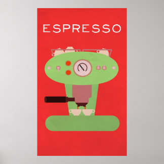Baristas Kunstsammlung: Espresso Poster