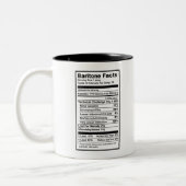 Bariton "Nutrional Informationen " Zweifarbige Tasse (Links)