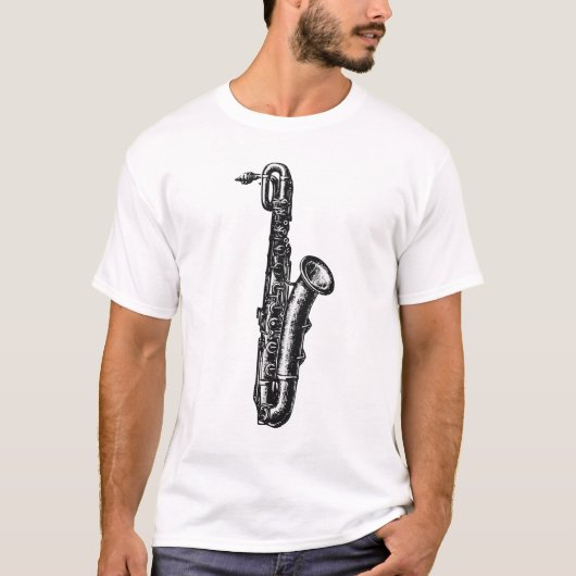 Bariton-Saxophon T-Shirt (Vorderseite)