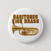 Bariton-Tritt-Messing Button (Vorderseite)