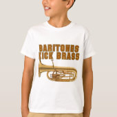 Bariton-Tritt-Messing T-Shirt (Vorderseite)