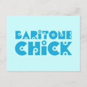 Baritone Chick Postkarte (Vorderseite)
