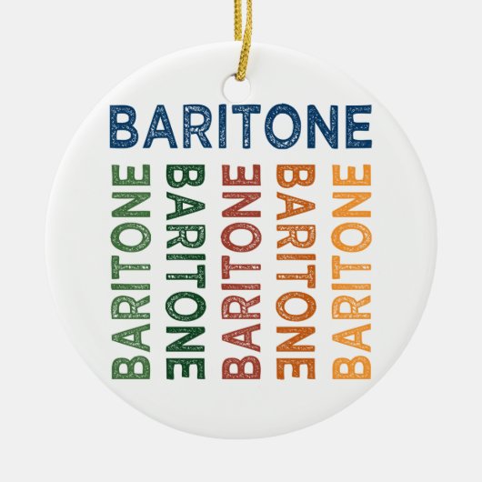 Baritone Colorful Keramikornament (Vorne)