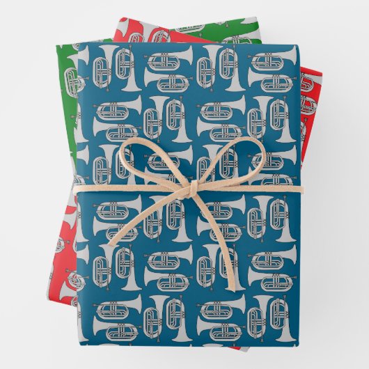 Baritone Crosshatch Geschenkpapier Set (Beispiel)