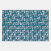 Baritone Crosshatch Geschenkpapier Set (Vorderseite)