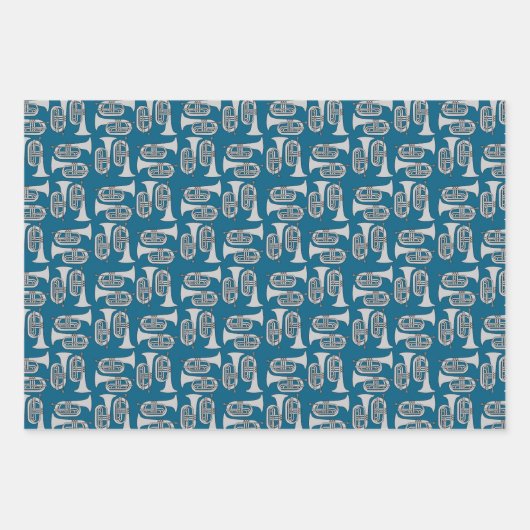 Baritone Crosshatch Geschenkpapier Set (Vorderseite)