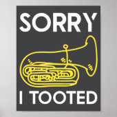 Baritone Definition Funny Orchestra Singer  Poster (Vorne)