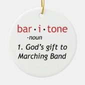 Baritone Definition Keramik Ornament (Vorne)
