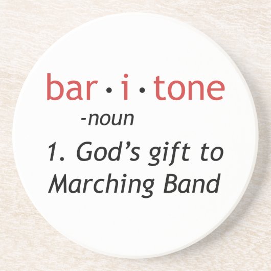 Baritone Definition Untersetzer (Vorne)