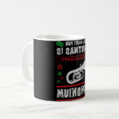Baritone Euphonium Ugly Christmas Sweater Style Kaffeetasse (Vorderseite Links)