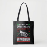 Baritone Euphonium Ugly Christmas Sweater Style Tasche<br><div class="desc">Baritone Euphonium Ugly Christmas Sweater Style</div>