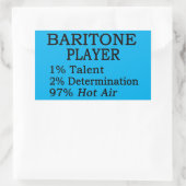Baritone Heißluftaufkleber Rechteckiger Aufkleber (Tasche)