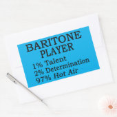 Baritone Heißluftaufkleber Rechteckiger Aufkleber (Umschlag)