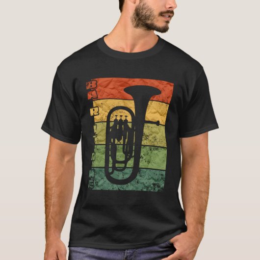 Baritone Horn Baritone Horn Marching Band T-Shirt (Vorderseite)