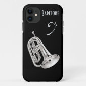 Baritone Horn in Silver Case-Mate iPhone Hülle (Rückseite)
