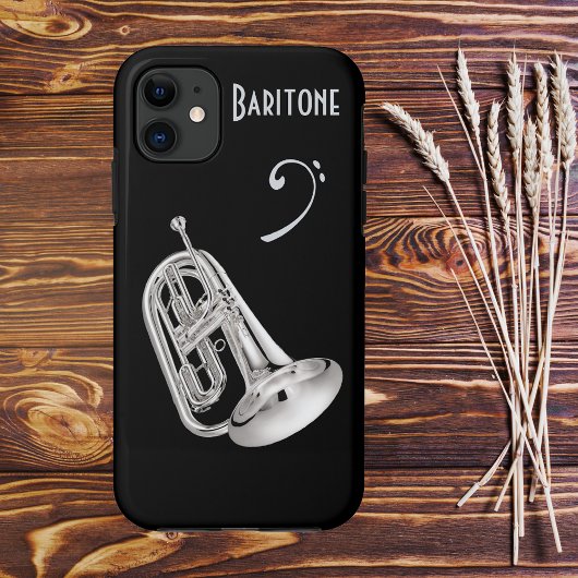 Baritone Horn in Silver Case-Mate iPhone Hülle