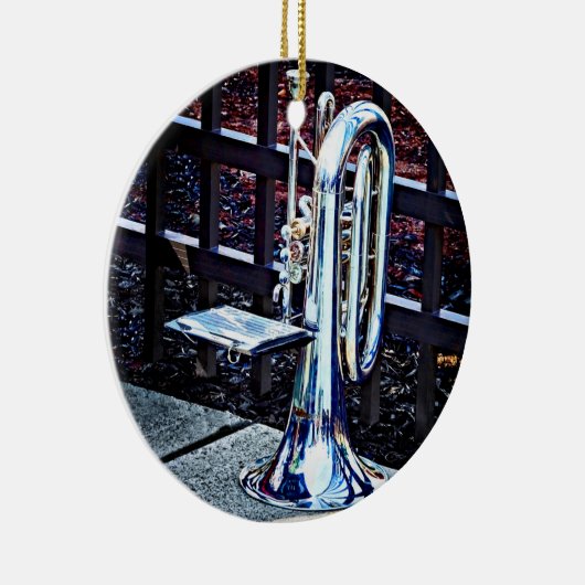 Baritone Horn vor Parade Keramik Ornament (Rechts)