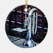 Baritone Horn vor Parade Keramik Ornament (Vorne)