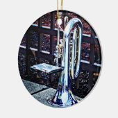 Baritone Horn vor Parade Keramik Ornament (Links)