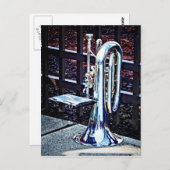 Baritone Horn vor Parade Postkarte (Vorne/Hinten)