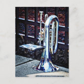 Baritone Horn vor Parade Postkarte (Vorderseite)