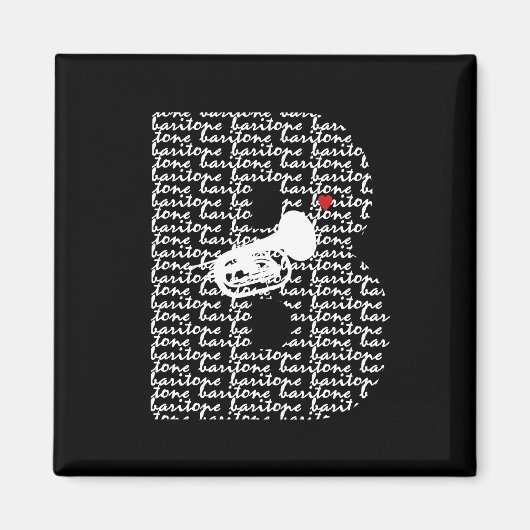 Baritone Letter B Magnet (Vorne)