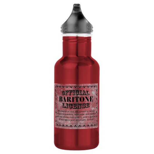 Baritone Lizenz Edelstahlflasche (Rechts)