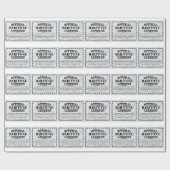 Baritone Lizenz Geschenkpapier (Flach)