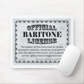 Baritone Lizenz Mousepad (Mit Mouse)