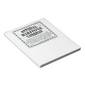 Baritone Lizenz Notizblock (angewinkelt)