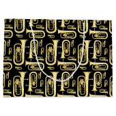 Baritone Musician Band Teacher Große Geschenktasch Geschenktüte (Rückseite)