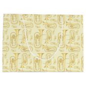 Baritone Musician Band Teacher Große Geschenktasch Geschenktüte (Rückseite)